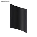 DecorBites™ Modern LED Outdoor Wall Sconce with Geometric Metal Shade in Warm/White Light - Black Wall Light Fixture