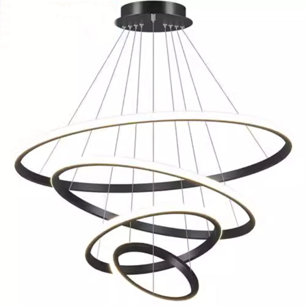 DecorBites™ Modern LED Pendant Lamp in Black