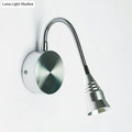 DecorBites™ Modern LED Sconce Lamp with Chrome Metal Shade - Warm/White Lighting