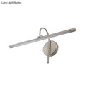 DecorBites™ Modern LED Wall Lamp with Metal Shade - Tubular Vanity Lamp in Black/Nickel, 16"/20" Diameter