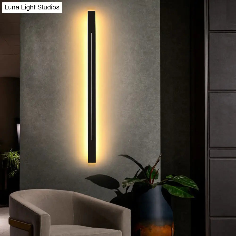 DecorBites™ Modern LED Wall Light Fixture: Rectangular Linear Living Room Sconce Lighting