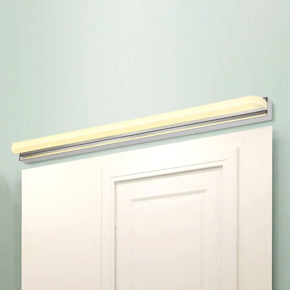 DecorBites™ Modern LED Wall Mounted Vanity Light with Acrylic Shade, Chrome Sconce Lighting in Warm/White, 16.5"/20.5" W