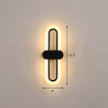 DecorBites™ Modern LED Wall Sconce Light Fixture - Acrylic, Black