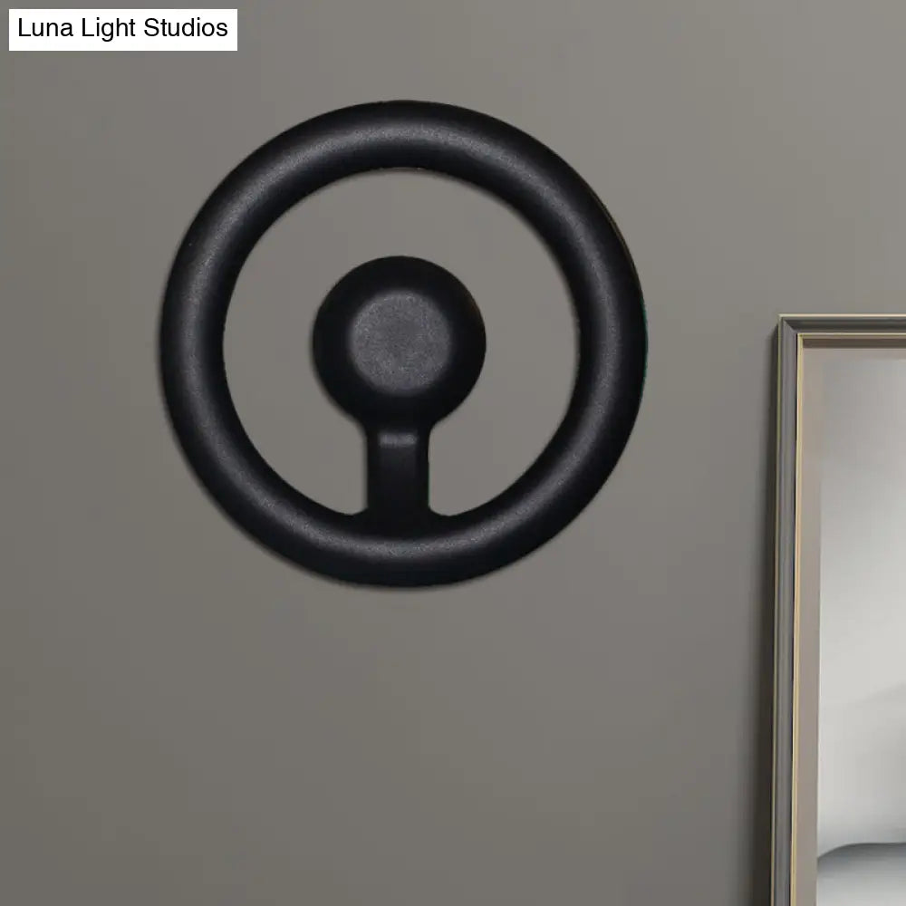 DecorBites™ Modern LED Wall Sconce with Black/White Aluminum Shade for Bedroom