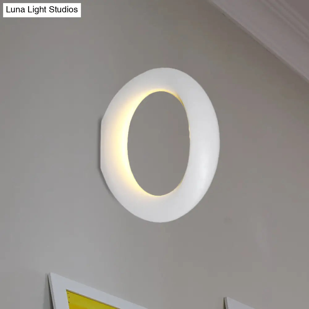 DecorBites™ Modern LED Wall Sconce with Black/White Aluminum Shade for Bedroom