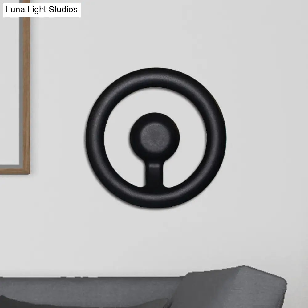 DecorBites™ Modern LED Wall Sconce with Black/White Aluminum Shade for Bedroom