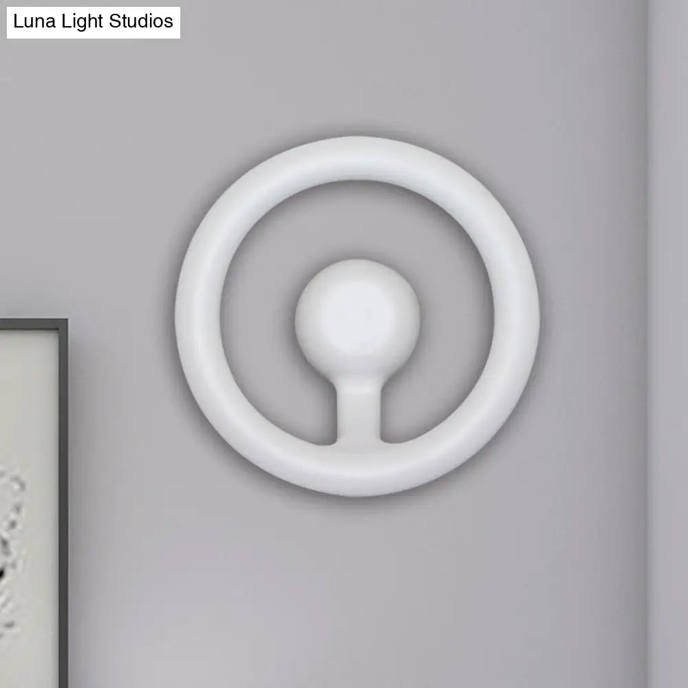 DecorBites™ Modern LED Wall Sconce with Black/White Aluminum Shade for Bedroom