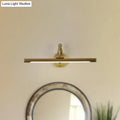 DecorBites™ Modern LED Wall Sconce with Brass/Black Finish, Mermaid Accent | Vanity Lighting, Metallic, 14"/18" W