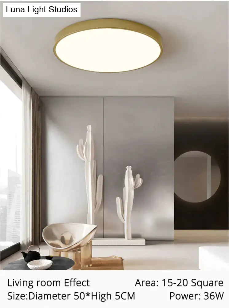 DecorBites™ Modern Light Fixtures Ceiling Of Equilateral Indoor Lighting Gold Lampshade For Living Room Bedroom Lamp Ceiling Lamp Fixtures