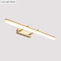 DecorBites™ Modern Linear Acrylic Vanity Lamp: 16"/19.5" LED Gold Wall Lighting Fixture