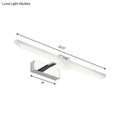 DecorBites™ Modern Linear Acrylic Vanity Light Fixture - LED Nickel Finish Wall Sconce Lamp in Warm/White Light (16.5"/20.5" W)