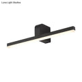 DecorBites™ Modern Linear LED Vanity Light - White/Black Metal Wall Mount in Natural Light, 16"/19.5"/23.5" Wide