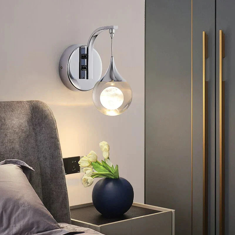 DecorBites™ Modern Luxurious Crystal Led Wall Lamp Sconce for Bedroom