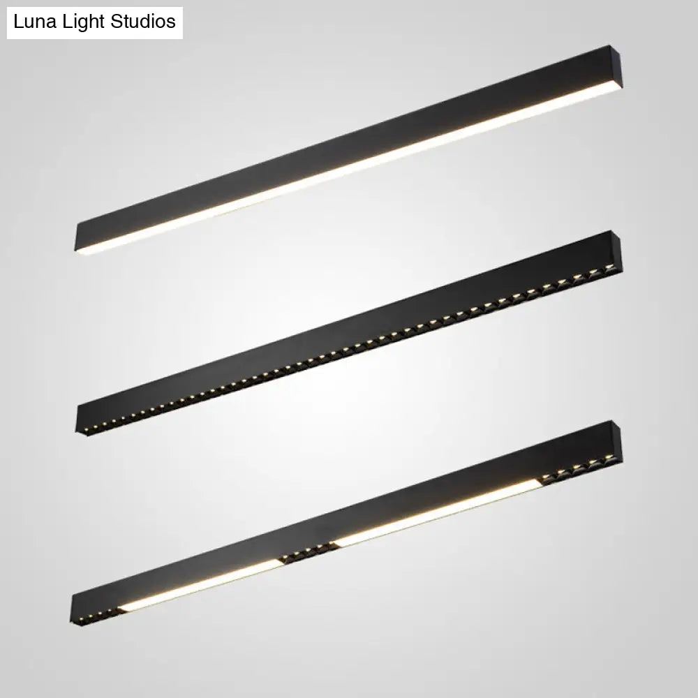 DecorBites™ Modern Matte Black LED Dining Room Island Lighting - Simplicity Metal Hanging Light
