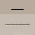 DecorBites™ Modern Matte Metal Island LED Ceiling Light with Simple Acrylic Shade
