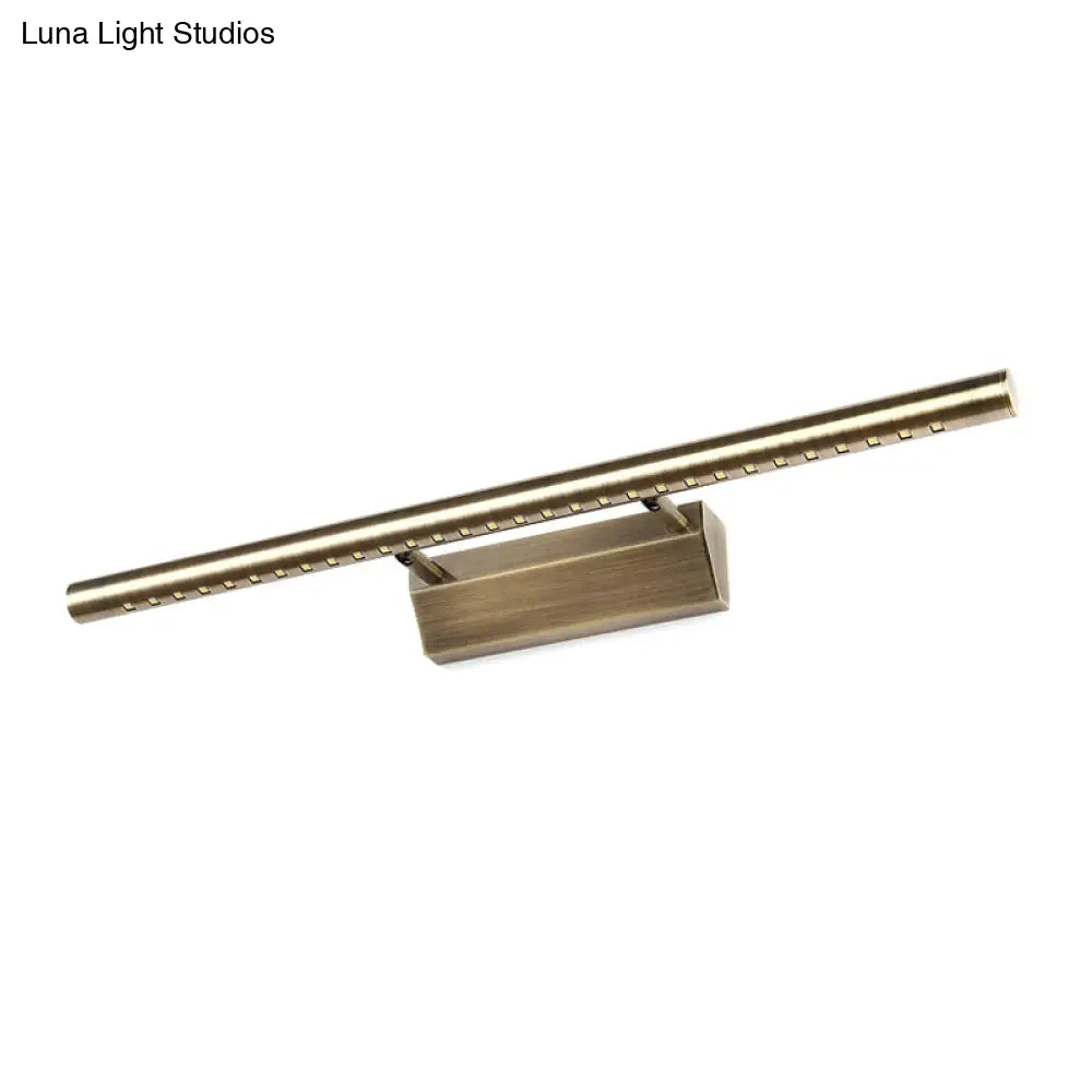 DecorBites™ Modern Metal Bronze LED Wall Mounted Vanity Light with Slim Design and Warm White Lighting, 16"/21.5" Wide