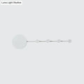 DecorBites™ Modern Metal Circle Wall Mount LED Sconce in Black/White with Warm/White Light