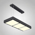 DecorBites™ Modern Metal Rectangular Island Lamp with 3/4/5 Lights in Black/White - Office Hanging Light in Warm/White