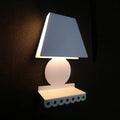 DecorBites™ Modern Metal Trapezoid Wall Sconce Light for Bedroom - White Lighting Fixture