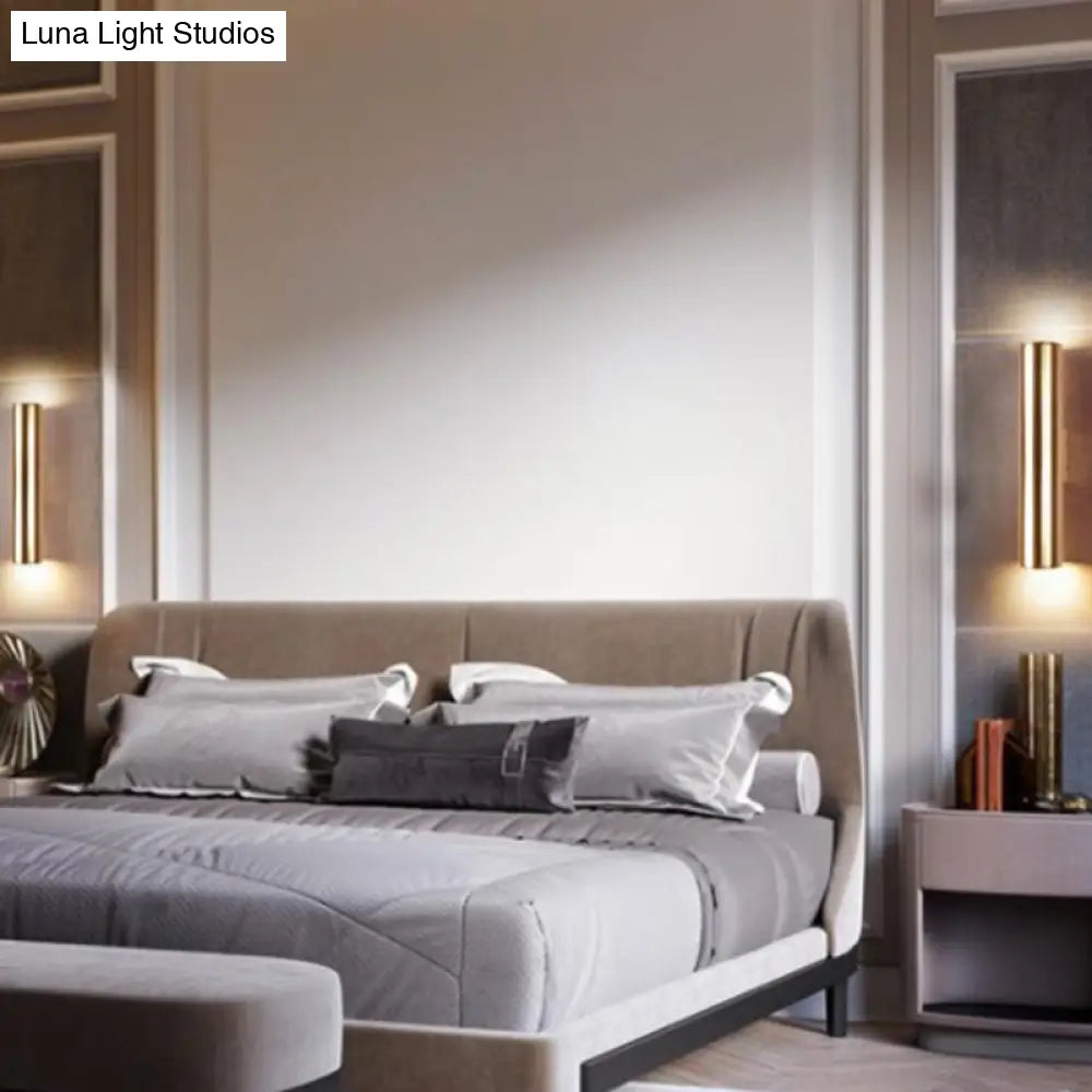 DecorBites™ Modern Metal Wall Mounted Bedside Lamp - Stylish Tubular Black Lighting Ideas