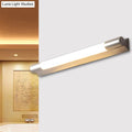DecorBites™ Modern Metallic LED Vanity Light - Tube Shape, 19.5"/23" W, Silver - Warm/White Light