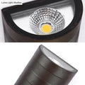 DecorBites™ Modern Metallic Wall Lamp - 2-Head Black Half-Cylinder with Warm/White Lighting