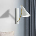 DecorBites™ Modern Metallic Wall Lamp with Conic Design for Bedside - White/Black Finish 1 Head