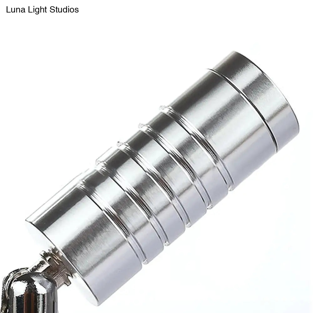 DecorBites™ Modern Mini Tubed LED Wall Lamp- Bathroom Chrome Sconce Light Fixture in Warm/White Lighting