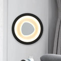 DecorBites™ Modern Minimalist LED Corner Sconce in Black with Acrylic Shade