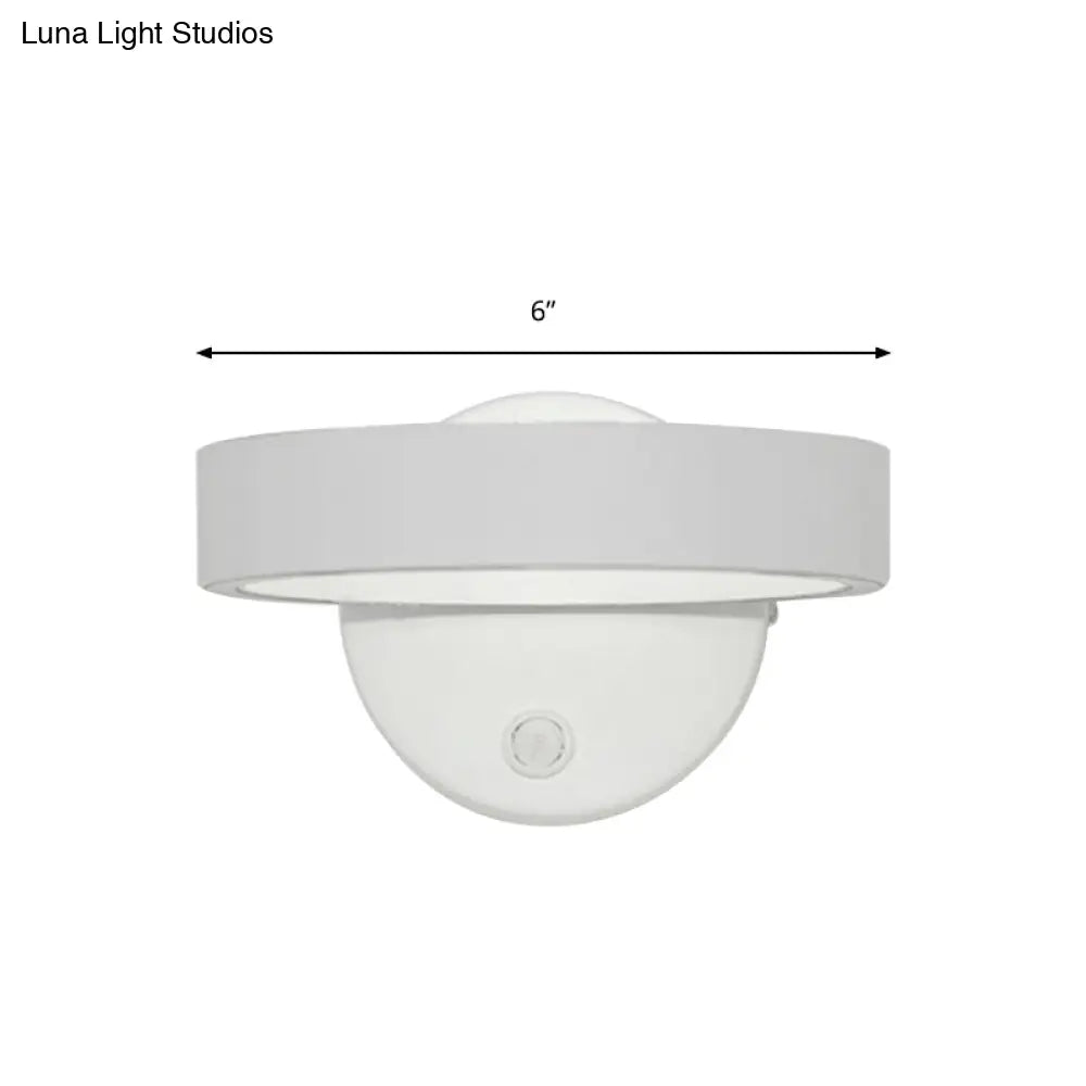 DecorBites™ Modern Minimalist LED Wall Sconce with Adjustable Aluminum Fixture – Warm or White Light for Living Room Décor