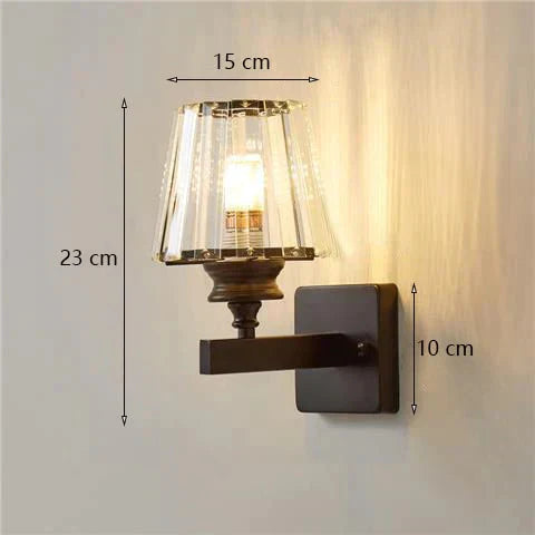 DecorBites™ Modern Minimalist Wall Lamp with Glass Shade for Bedside Lighting Living Room Lighting