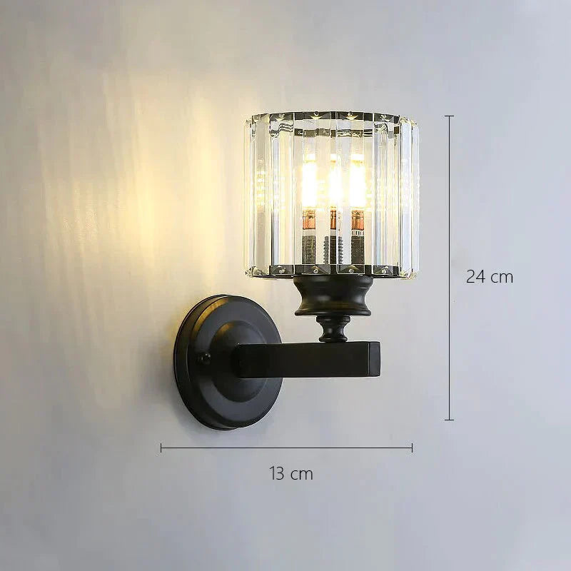 DecorBites™ Modern Minimalist Wall Lamp with Glass Shade for Bedside Lighting Living Room Lighting