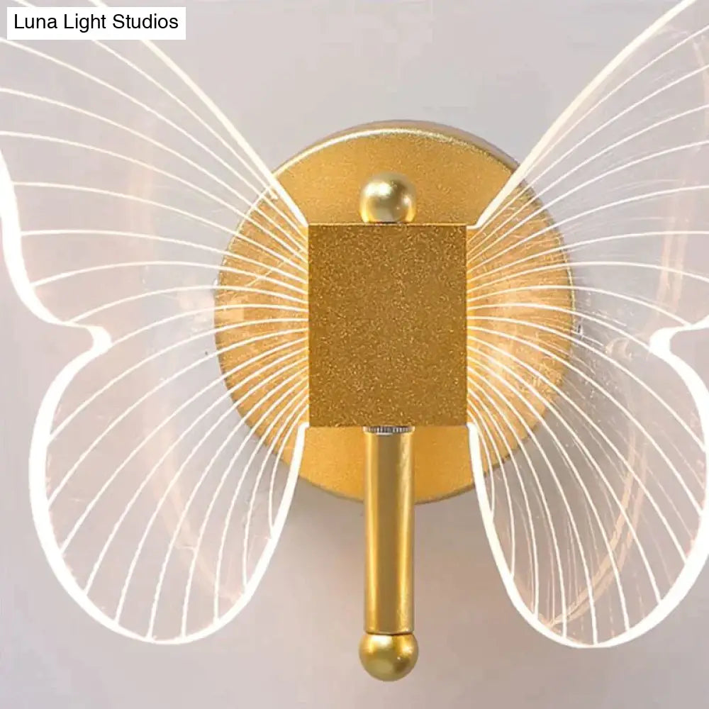 DecorBites™ Modern Nordic All Copper Led  Butterfly Wall Lamp