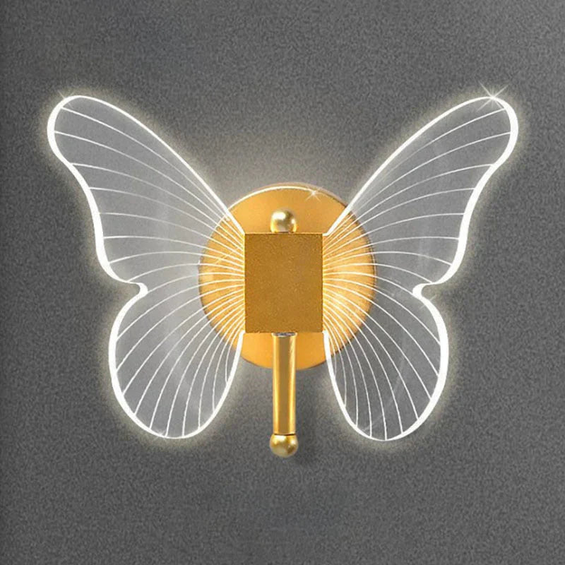 DecorBites™ Modern Nordic All Copper Led  Butterfly Wall Lamp