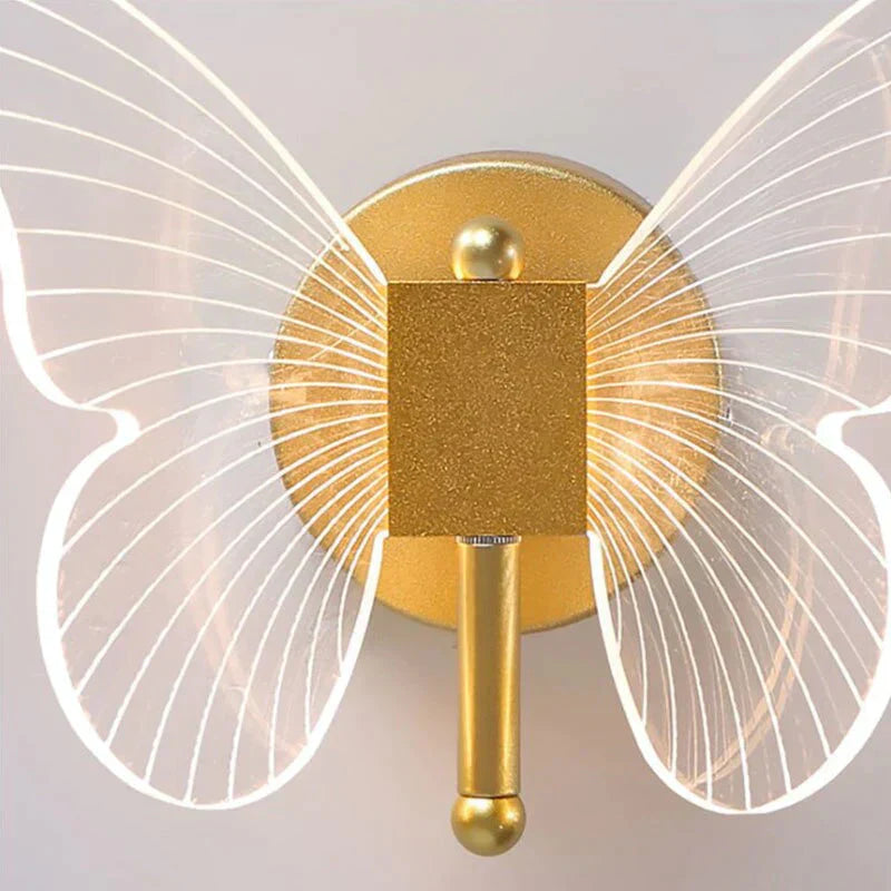 DecorBites™ Modern Nordic All Copper Led  Butterfly Wall Lamp