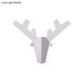 DecorBites™ Modern Nordic Antler Sconce Light, Grey/Pink Metal Wall Mount Fixture, 11"/15" Wide