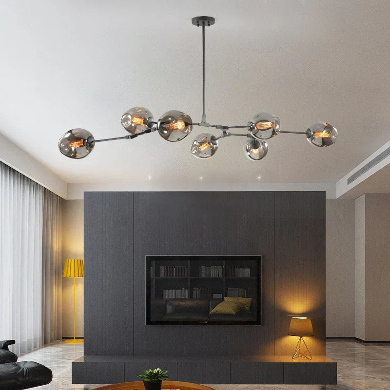 DecorBites™ Modern Nordic Glass Chandeliers LED Ceiling Lights