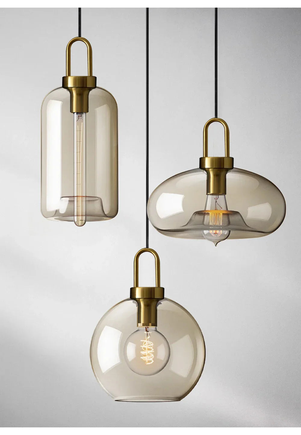 DecorBites™ Modern Nordic Glass Pendant Light for Kitchen & Restaurant