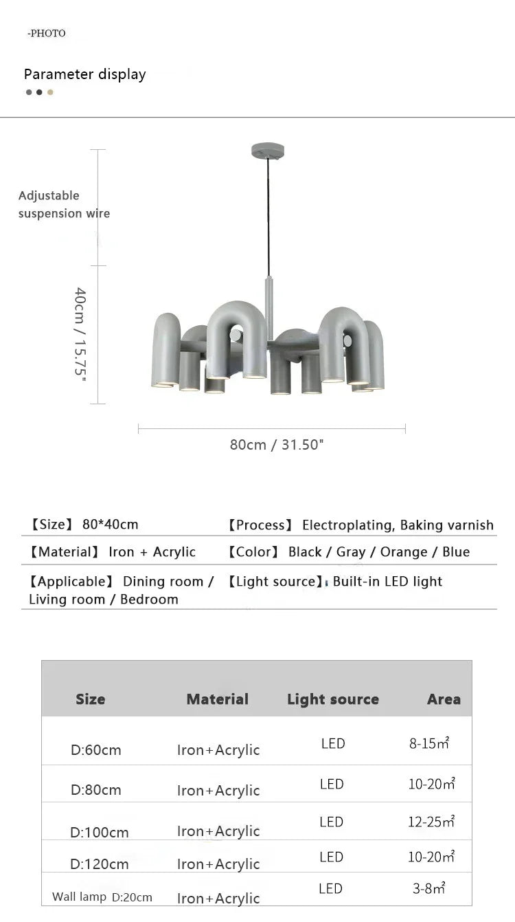 DecorBites™ Modern Nordic LED Ceiling Chandelier for Home