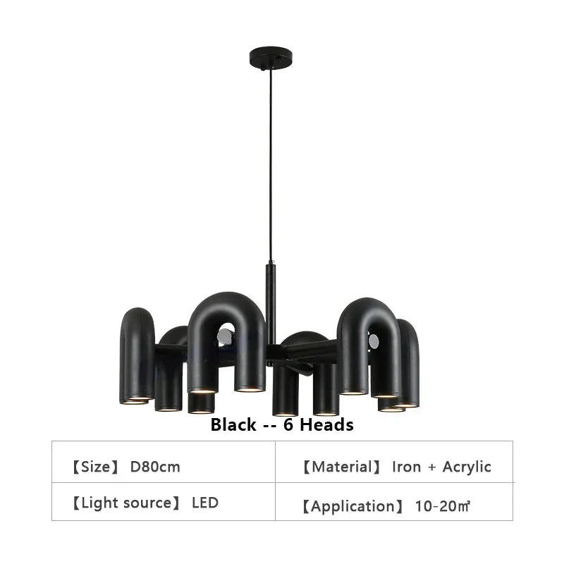 DecorBites™ Modern Nordic LED Ceiling Chandelier Light