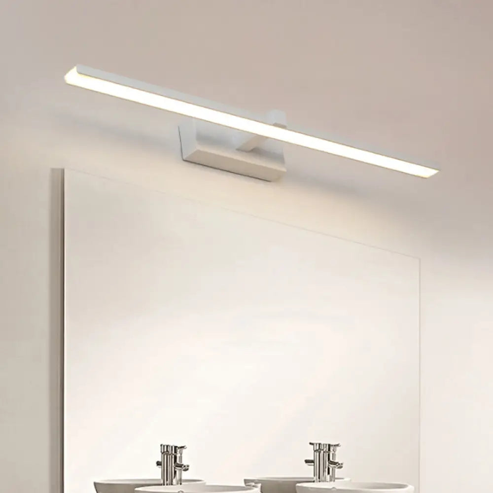 DecorBites™ Modern Nordic LED Wall Lamp for Stylish Bathroom Vanity - White/Wood, 16"/19.5" Wide