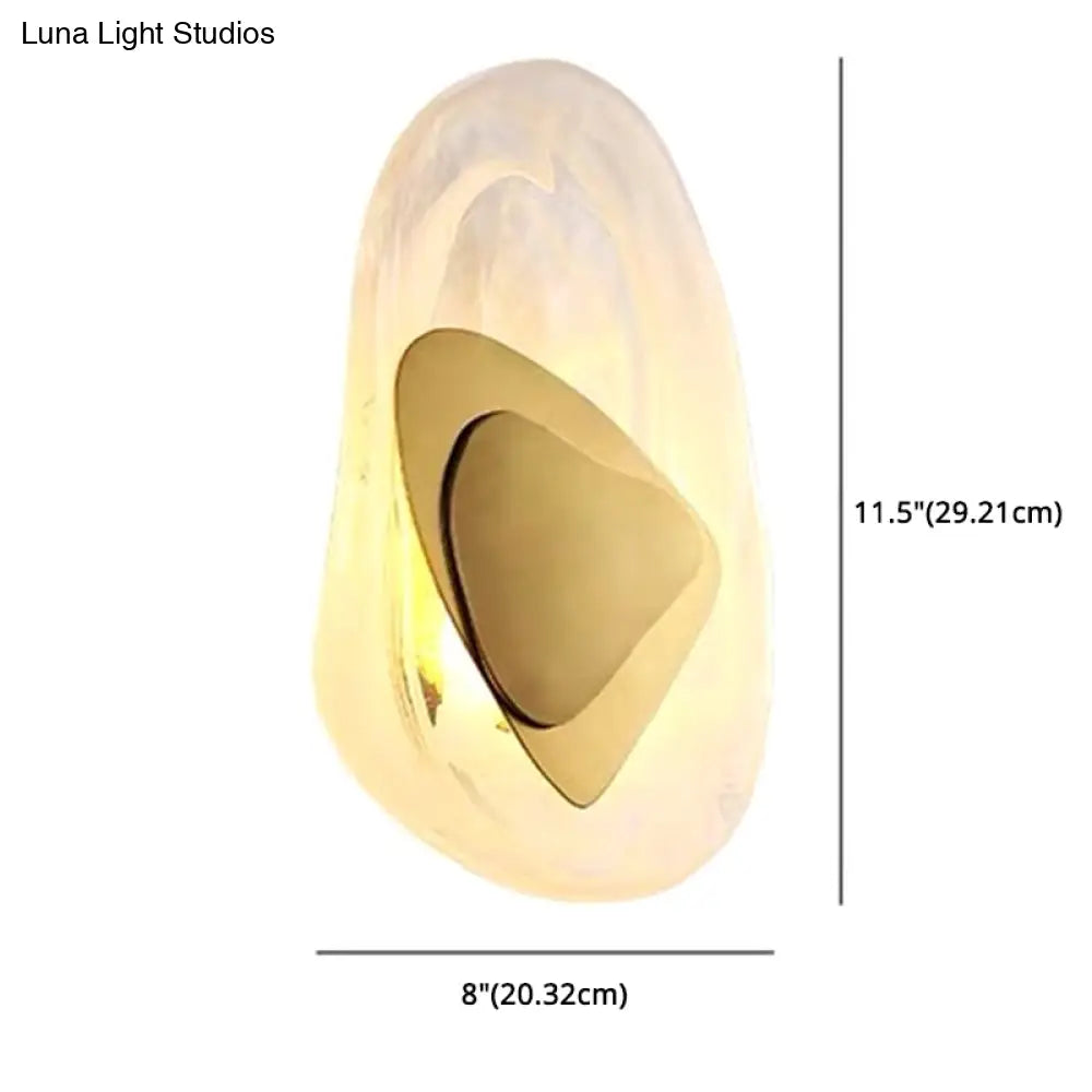 DecorBites™ Modern Nordic Sconce: Luxury Glass Wall Mount Light Fixture for Bedroom
