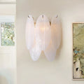 DecorBites™ Modern Oval Wall Sconce with 3 White Glass Lights for Hallways