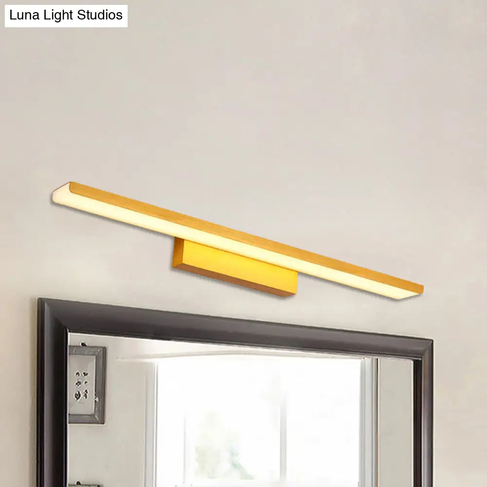 DecorBites™ Modern Rectangle LED Vanity Light - Wall Mounted Aluminum Slim Fixture in Warm/White Light for Bathroom - 16.5"/24.5" Dia