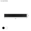 DecorBites™ Modern Rectangle Vanity Wall Sconce: Black/White Aluminum LED Wall Mount Lamp in Warm/White Light