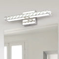 DecorBites™ Modern Rectangle Vanity Wall Sconce with Clear Crystal Integrated LED - Bathroom Wall Lamp