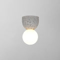 DecorBites™ Modern Resin-Cement Bell Wall Sconce - Single-Bulb Lighting Fixture