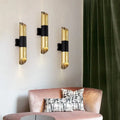 DecorBites™ Modern Rotatable Cylinder Wall Sconce with Integrated LED Golden Lighting