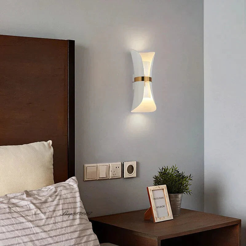 DecorBites™ Modern Simple Wall Lamp Lights Scone for Bedroom Bathroom Black Gold