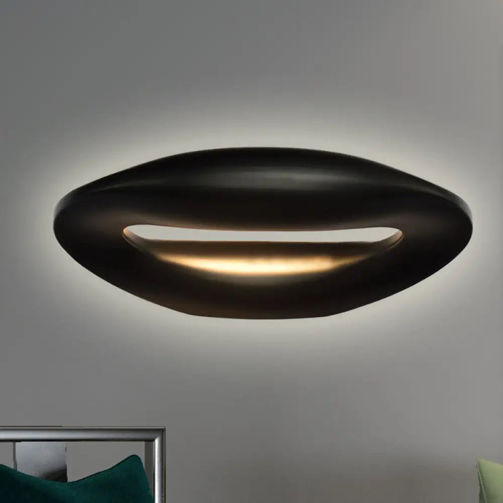 DecorBites™ Modern Smiling Face LED Wall Lamp for Corridors - Black/White